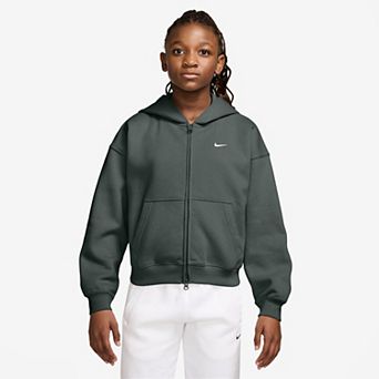 Girls 7-16 Nike Oversized Fleece Full-Zip Hoodie