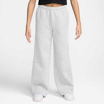 Girls 7-16 Nike Sportswear Studio Fleece Open-Hem Pants