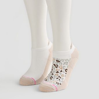 Women's Dr. Motion 2-Pack Compression No-Show Socks
