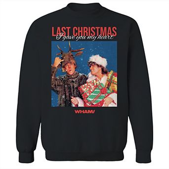 Men's WHAM! Last Christmas Lyrics Graphic Sweatshirt