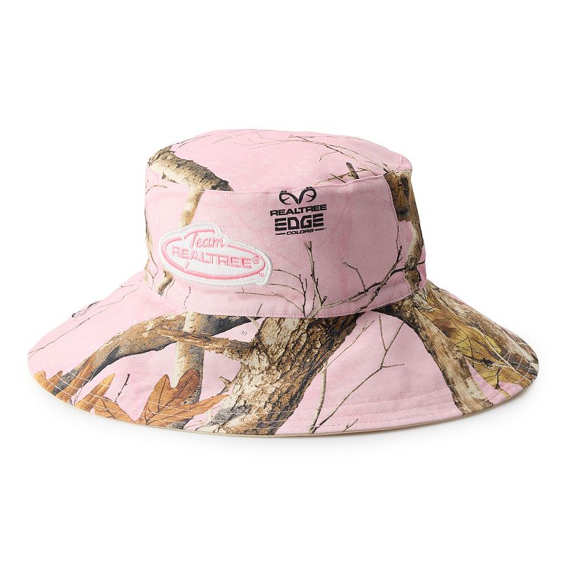Women's Buckridge Wide Rim Real Tree Patch Bucket Hat, Pink