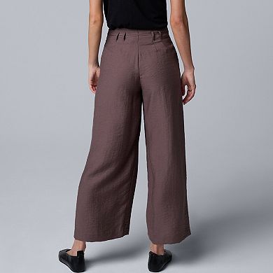 Women's Simply Vera Vera Wang Cropped Tie Belt Pleated Pants