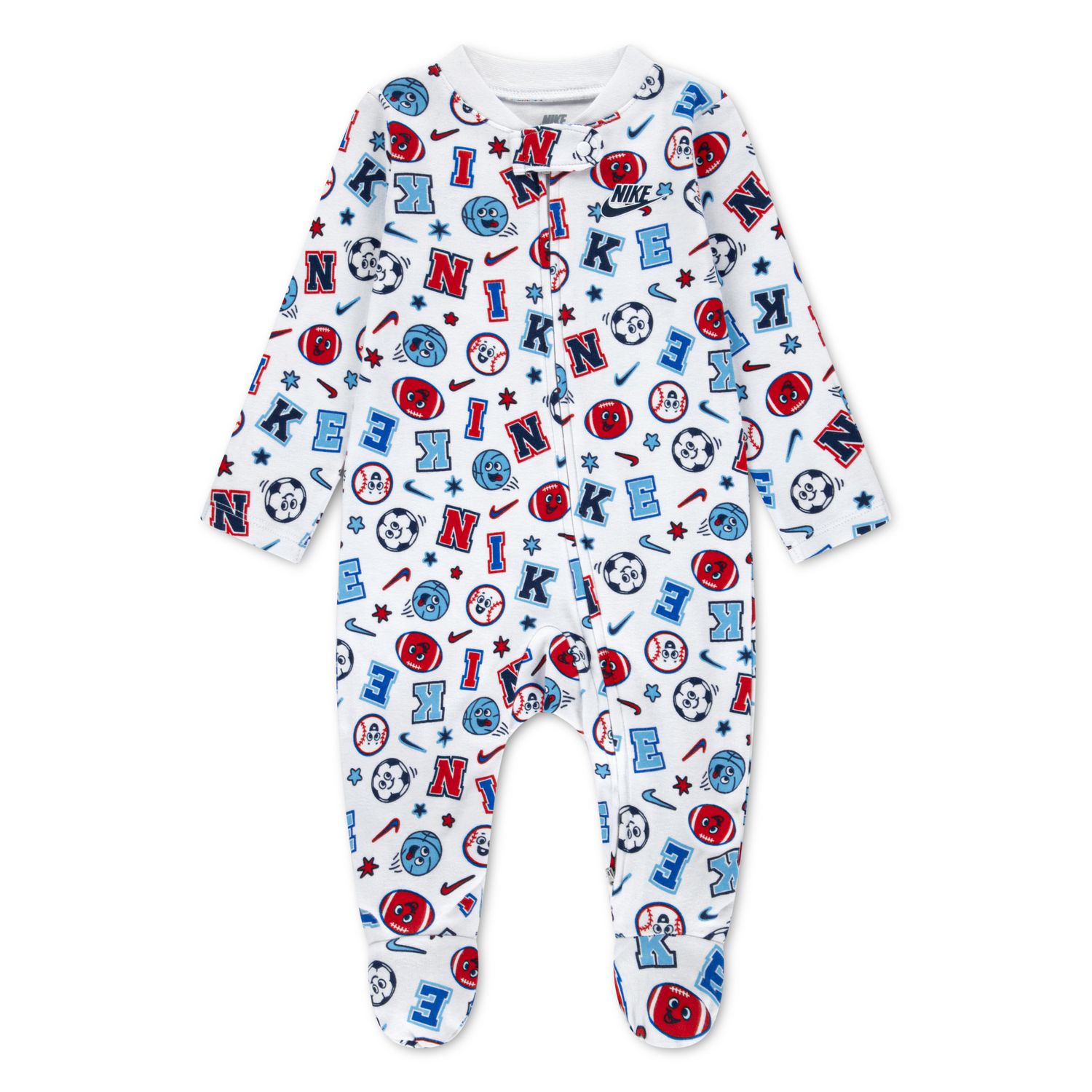 Комбинезон Nike Sports Printed Footed Coverall для малышей — фото 1