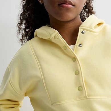 Girls 6-20 SO® Snap Button Hoodie in Regular & Plus Size
