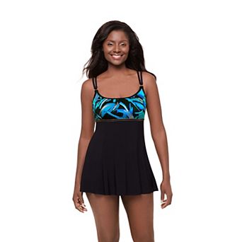Women's Great Lengths Stir Crazy Empire Princess Seam Swim Dress