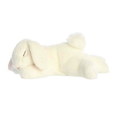 Aurora Medium White Realistic Stuffed Animal 12" Sleepy Bunny Miyoni