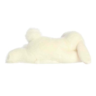 Aurora Medium White Realistic Stuffed Animal 12" Sleepy Bunny Miyoni