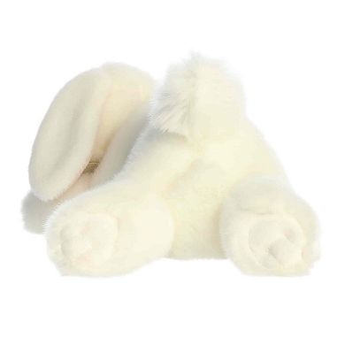 Aurora Medium White Realistic Stuffed Animal 12" Sleepy Bunny Miyoni