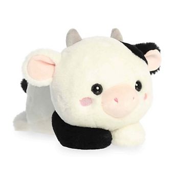Aurora Small White Playful Stuffed Animal 9" Cayce Cow Too Cute