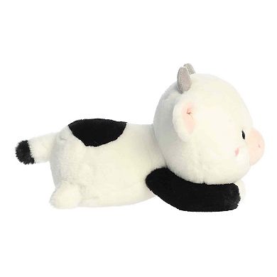 Aurora Small White Playful Stuffed Animal 9" Cayce Cow Too Cute