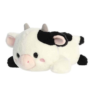 Aurora Small White Playful Stuffed Animal 9" Cayce Cow Too Cute