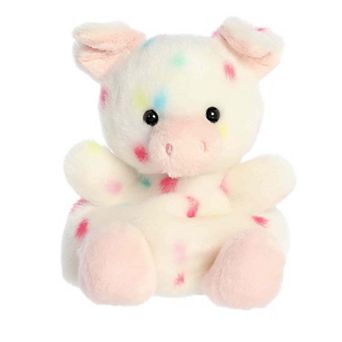 Aurora Mini White Adorable Stuffed Animal 5" Patsy Funfetti Pig Palm Pals