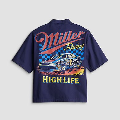 Men's Miller High Life Mechanic Short Sleeve Button-Down Shirt