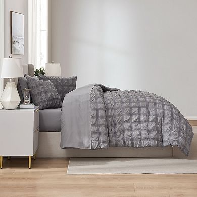 Nestl 7 Piece Modern Comforter Seersucker