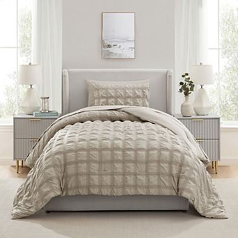 Nestl 7 pc Modern Comforter Seersucker