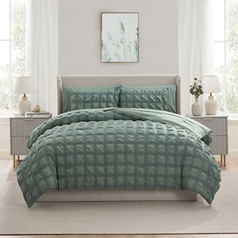 Nestl 7 pc Modern Comforter Seersucker