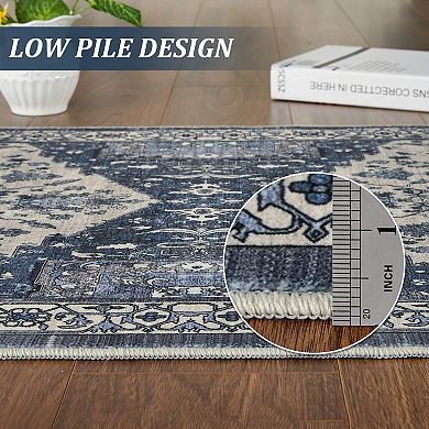 Area Rugs Washable Carpet Nursery Dining Home Office Camel 6X9