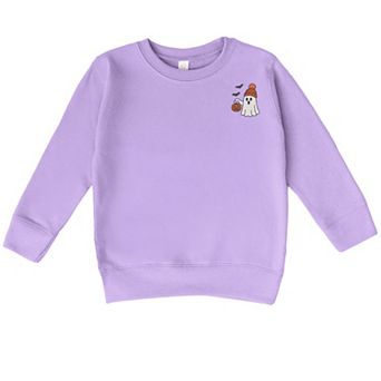 Embroidered Beanie Ghost - Toddler Graphic Sweatshirt