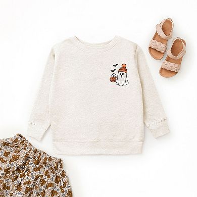 Embroidered Beanie Ghost - Youth Graphic Sweatshirt
