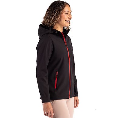 Clique Tempo Recycled Stretch Softshell Womens Hooded Jacket