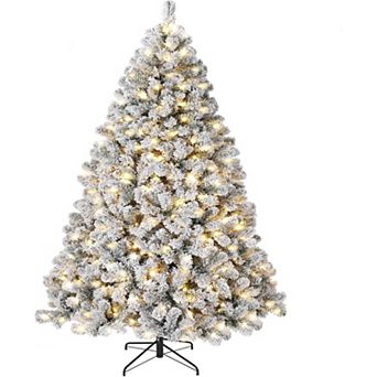Christmas Tree, Prelit Christmas Tree for Holiday Decoration with Metal Stand