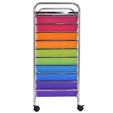Costway 20 Drawers Rolling Storage Cart Art Craft Organizer on Wheels Multipurpose