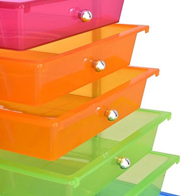 Costway 20 Drawers Rolling Storage Cart Art Craft Organizer on Wheels Multipurpose