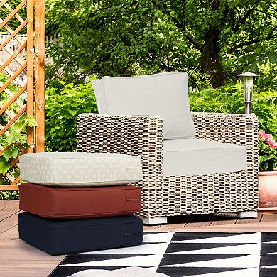 Aoodor 24x25x6'' Outdoor Deep Seat Cushion Set with spring, Sunbrella Fabric