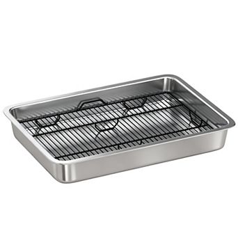 PawHut Dog Potty Tray Stainless Steel, Dog Training Tray, 28inch x 20" x 4"