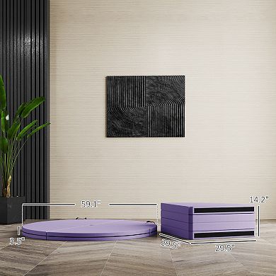 Soozier Foldable Pole Dance Crash Mat w/ Handles