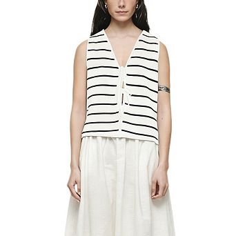 Vest Tops for Women Fall Outfits Sleeveless Sweaters Button Up Casual Shirts Blouses