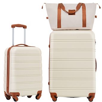 Spinner Luggage Sets of 3 with Bag 20" + 28" Suitcase