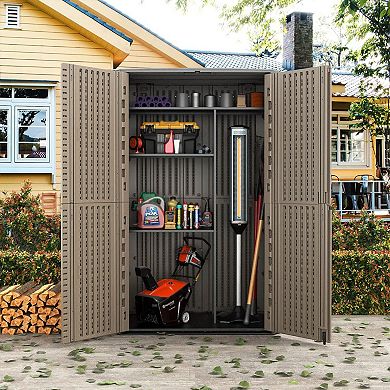 Metal Shelve Laminate kit Vertical Outdoor Storage Cabinet Specialized