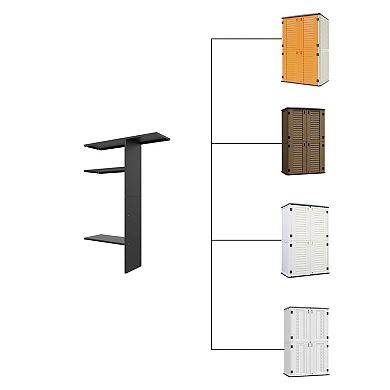 Metal Shelve Laminate kit Vertical Outdoor Storage Cabinet Specialized