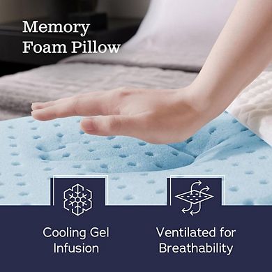 Fabibe Medium Plush Feel Memory Foam Pillow