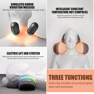 neck massager with heat and vibration HoMedics Pro Therapy Vibration Neck Massager With Soothing Heat and  Vibration, Two Speeds,NMSQ-217HJ-TN, Tan main image 1