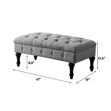 Vintage Tufted Bench