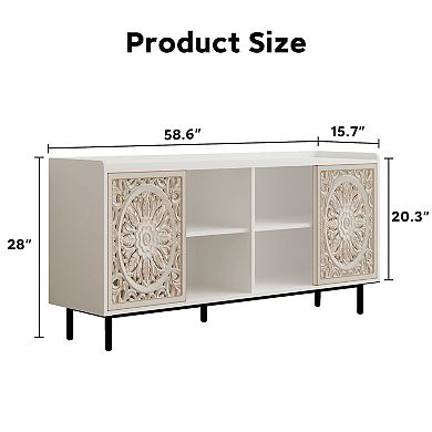 Mid Century Modern Storage Buffet Sideboard