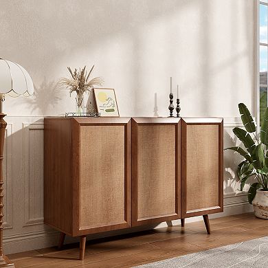 Storage Farmhouse Accent Buffet Sideboard Cabinet