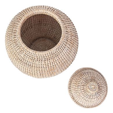 Saboga Home™ Rattan Ginger Jar