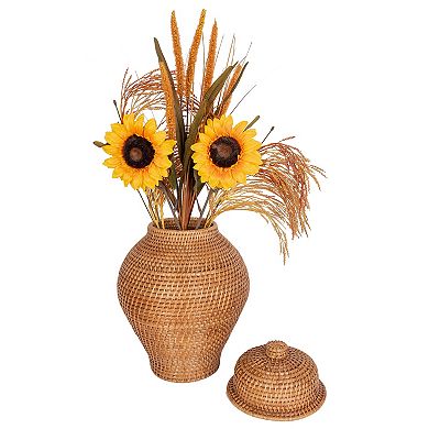 Saboga Home™ Rattan Ginger Jar