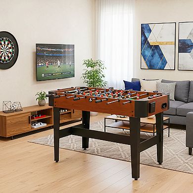 GOMYHOME 48-Inch Foosball Table, Classic Wood Grain Soccer Table for Game Room - Kids & Adults