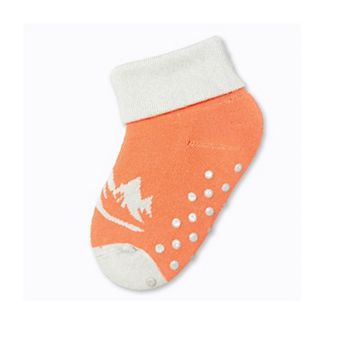 Toddler Combed Cotton Turn cuff Non-Slip 1 Pair Socks