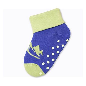 Toddler Combed Cotton Turn cuff Non-Slip 1 Pair Socks