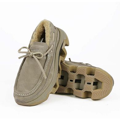 Pinnip Men's Genuine Suede Winter Loafers