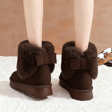 Chic Ankle Boots with Plush Cuff for Cozy Winter Style