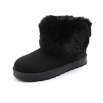 Chic Ankle Boots with Plush Cuff for Cozy Winter Style