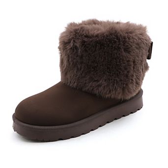 Chic Ankle Boots with Plush Cuff for Cozy Winter Style