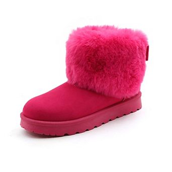 Chic Ankle Boots with Plush Cuff for Cozy Winter Style