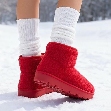 Ultra-Cozy Plush Ankle Boots Everyday Comfort & Warmth